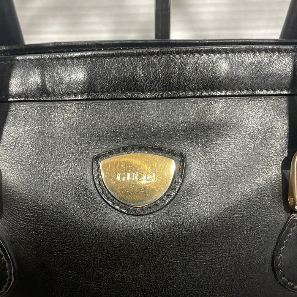 Gucci Princy Leather Boston Handbag with dustbag - Picture 3 of 8